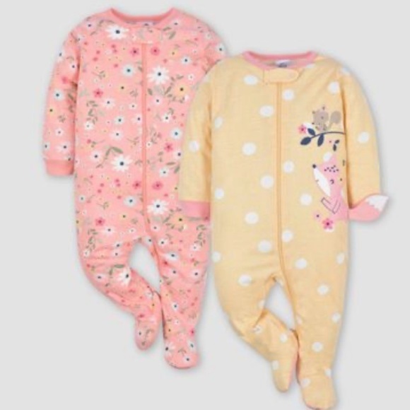 Gerber Floral Sleep 'N Plays: Adorable Set for Your Baby‎ Girl - Picture 1 of 6